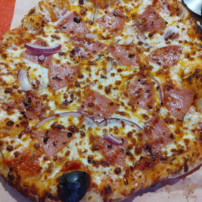 Slow fermented hand tossed wood-fired pizza