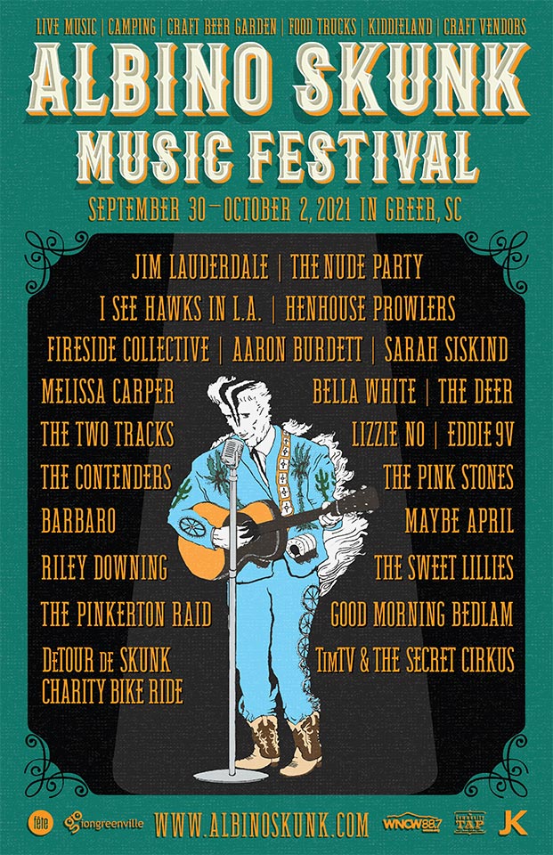 ALBINO SKUNK MUSIC FESTIVAL - October 4th-6th at The Farm in GREER