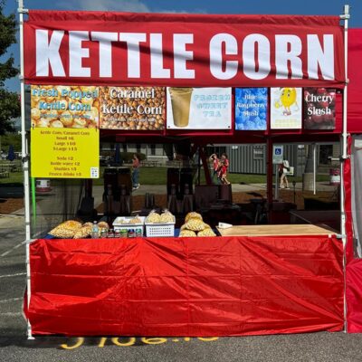 Kettle corn and soft drinks